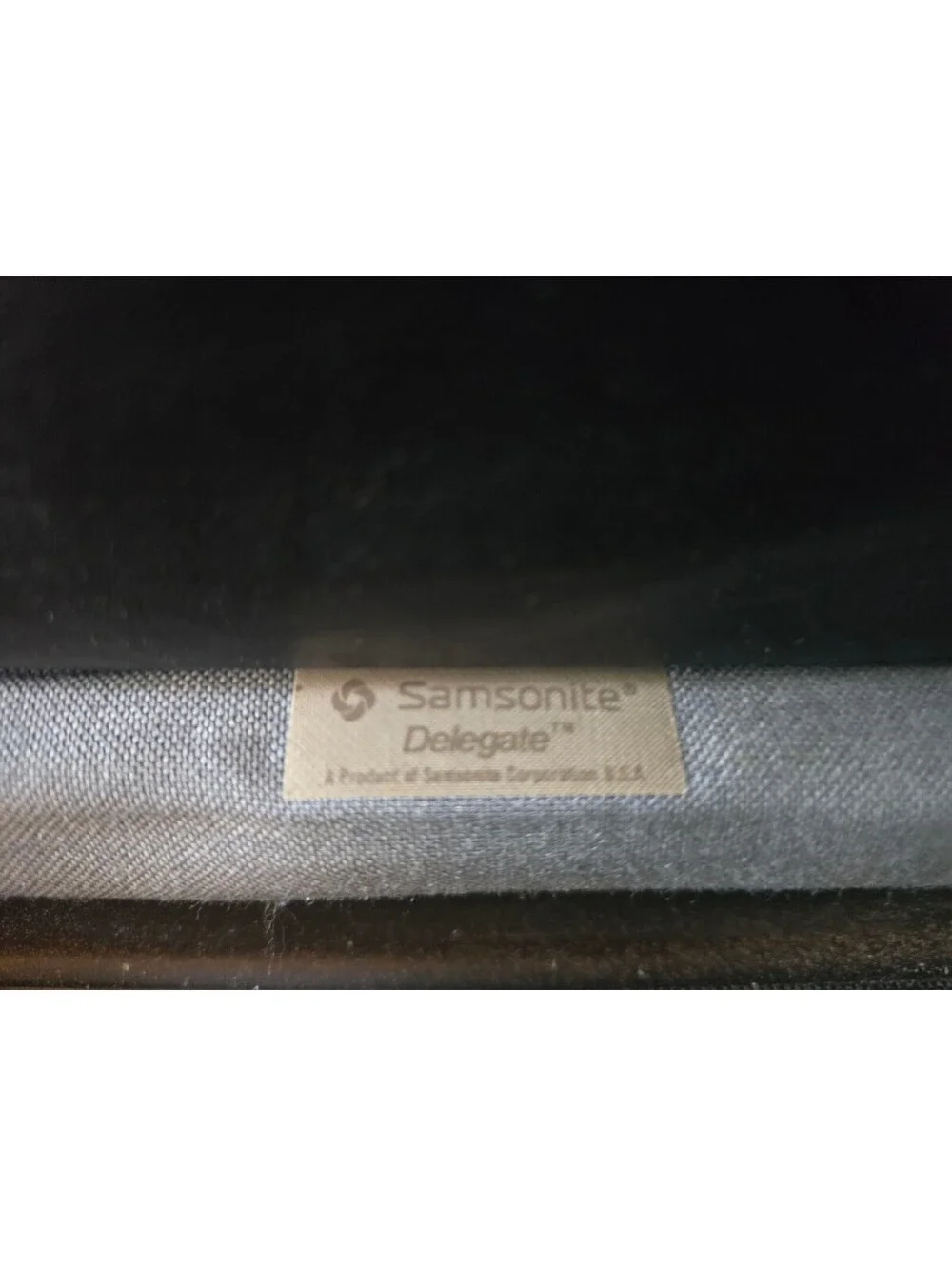 Vintage Samsonite Delegate Black Hard Shell Briefcase Attaché Case no key